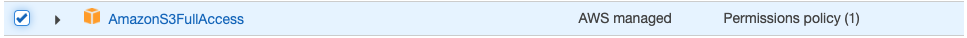 AWS S3 full access